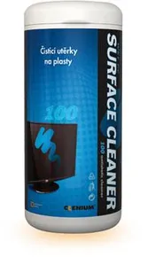 Vlhčené utěrky na plasty v dóze